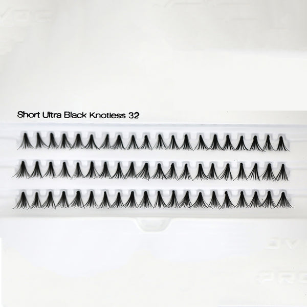 SHORT ULTRA BLACK 32 | KNOTLESS FLARE LASHES